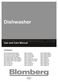 Blomberg DWT25200BWS Use and Care Manual