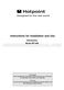 Hotpoint BFI680 Instructions for Installation and Use