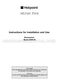 Hotpoint SDW60 Instructions for Installation and Use