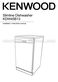 Kenwood KDW45B13 Installation / Instructions Manual