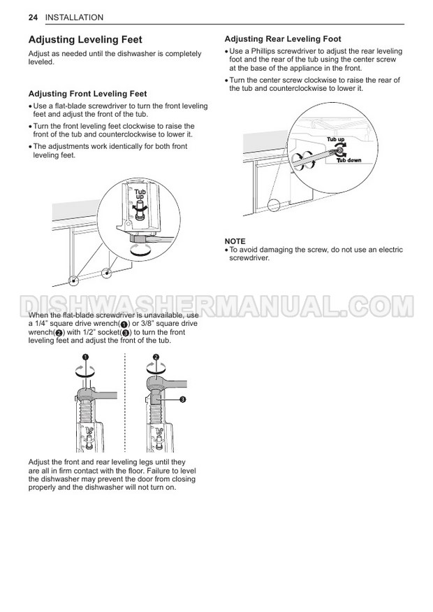 LG LDF5678ST Dishwashing Machine Owner's Manual