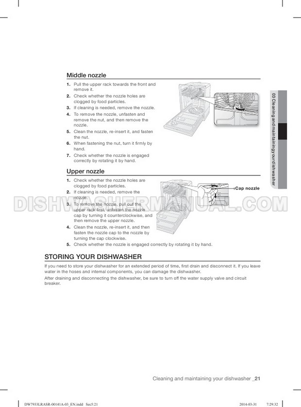 Samsung DW7933LRABB Front Control Dishwashing Machine User Manual